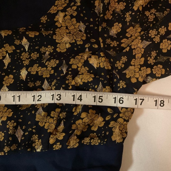 Smak Parlour.  Gold Floral Long Sleeve Dress - Picture 6 of 10